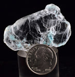 4.1cms CHRYSOCOLLA INSIDE SELENITE Crystals  Peru Gypsum Mineral Specimen T439