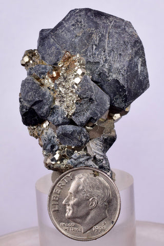 4.1cms GALENA PYRITE PERU Crystals Cluster Collectors Mineral Specimen G261