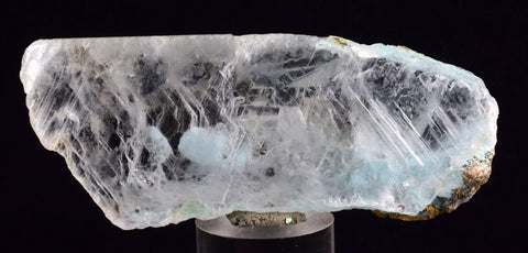 8.4cms CRYSOCOLLA INSIDE SELENITE Crystals  Peru Chrysocolla Gypsum Premium Mineral Specimen T440