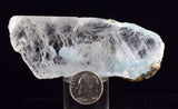 8.4cms CRYSOCOLLA INSIDE SELENITE Crystals  Peru Chrysocolla Gypsum Premium Mineral Specimen T440