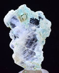 5.4cms CRYSOCOLLA INSIDE SELENITE Crystals  Peru Chrysocolla Gypsum Premium Mineral Specimen T450