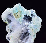 5.4cms CRYSOCOLLA INSIDE SELENITE Crystals  Peru Chrysocolla Gypsum Premium Mineral Specimen T450