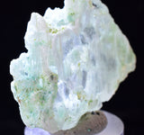 4.4cms CRYSOCOLLA INSIDE SELENITE Crystals  Peru Chrysocolla Gypsum Premium Mineral Specimen T451