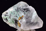 5.3cms CRYSOCOLLA INSIDE SELENITE Crystals  Peru Chrysocolla Gypsum Premium Mineral Specimen T452