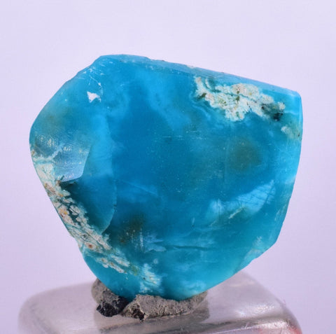 1.5cts GEM SILICA CHRYSOCOLLA Polished Blue Chalcedony Peru Mineral Specimen B95