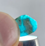 1.5cts GEM SILICA CHRYSOCOLLA Polished Blue Chalcedony Peru Mineral Specimen B96