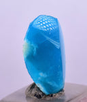 1.5cts GEM SILICA CHRYSOCOLLA Polished Blue Chalcedony Peru Mineral Specimen B96
