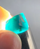 3.5cts GEM SILICA CHRYSOCOLLA Polished Blue Chalcedony Peru Mineral Specimen B97