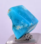3.5cts GEM SILICA CHRYSOCOLLA Polished Blue Chalcedony Peru Mineral Specimen B97