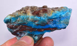 103grs BLUE OPAL ROUGH Peru Scenic Quality Jewelry Collector O765