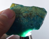 32grs BLUE OPAL ROUGH Peru Scenic Quality Jewelry Collector O768