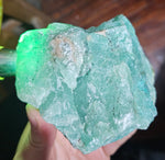 855grs AMAZONITE BLUISH GREEN  Peru Chatoyancy Natural High Quality Jewelry Collector E119