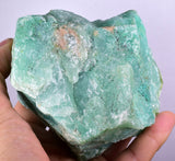 855grs AMAZONITE BLUISH GREEN  Peru Chatoyancy Natural High Quality Jewelry Collector E119