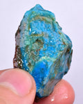13grs BLUE OPAL ROUGH Peru Scenic Quality Jewelry Collector O773