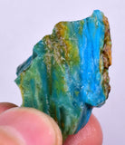 17grs BLUE OPAL ROUGH Peru Scenic Quality Jewelry Collector O775