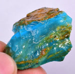 17grs BLUE OPAL ROUGH Peru Scenic Quality Jewelry Collector O775