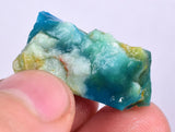 4.6grs BLUE OPAL ROUGH Peru Scenic Quality Jewelry Collector O776