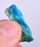 4.6grs BLUE OPAL ROUGH Peru Scenic Quality Jewelry Collector O776