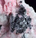 6.6cms RHODOCHROSITE MANGANO CALCITE Jordanite Galena Crystal Huanzala Peru Pink Mineral Specimen R682