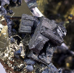 7.1cms PYRITE OCTAHEDRAL PERU Bournonite Galena Shiny Crystals Peru M252
