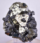 7.1cms PYRITE OCTAHEDRAL PERU Bournonite Galena Shiny Crystals Peru M252