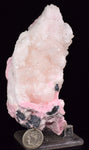 10.8cms RHODOCHROSITE ROSETTE QUARTZ Peru Pink Jordanite (?)  Crystals Collector Mineral Specimen R689