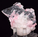 6.6cms RHODOCHROSITE ROSETTE QUARTZ Calcite Peru Pink Jordanite (?)  Crystals Collector Mineral Specimen R690