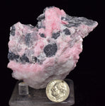 6.6cms RHODOCHROSITE ROSETTE QUARTZ Calcite Peru Pink Jordanite (?)  Crystals Collector Mineral Specimen R690