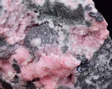 6.6cms RHODOCHROSITE ROSETTE QUARTZ Calcite Peru Pink Jordanite (?)  Crystals Collector Mineral Specimen R690