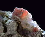6.7cms GEM RHODOCHROSITE MANGANITE Quartz Crystals Uchucchacua Mineral Specimen R692