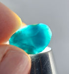 1.5cts GEM SILICA CHRYSOCOLLA Polished Blue Chalcedony Peru Mineral Specimen B96