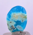 1.5cts GEM SILICA CHRYSOCOLLA Polished Blue Chalcedony Peru Mineral Specimen B96