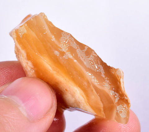 23 Grams GOLDEN OPAL CANDY Rough Facet Old Stock Translucent Mineral Specimen O782