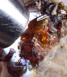 6.1cms SPHALERITE BARITE QUARTZ Gem Peru Crystals Manuelita Mine Morococha Display or To Cut It Facet Grade Collector M256