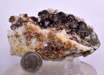 7.7cms SPHALERITE BARITE QUARTZ Gem Peru Crystals Manuelita Mine Morococha Display or To Cut It Facet Grade Collector M257