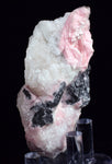 6.6cms RHODOCHROSITE MANGANO CALCITE Jordanite Galena Crystal Huanzala Peru Pink Mineral Specimen R682