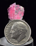 1.2cms PINK RHODONITE CRYSTALS Miniature Peru Bright Chiurucu Mine Mineral Specimen R694