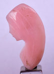 17.5carats GEM PINK OPAL Mother Mary Peru Carving Handmade Sculpture J544