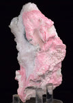10.8cms RHODOCHROSITE ROSETTE QUARTZ Peru Pink Jordanite (?)  Crystals Collector Mineral Specimen R689