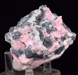 6.6cms RHODOCHROSITE ROSETTE QUARTZ Calcite Peru Pink Jordanite (?)  Crystals Collector Mineral Specimen R690