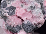 6.6cms RHODOCHROSITE ROSETTE QUARTZ Calcite Peru Pink Jordanite (?)  Crystals Collector Mineral Specimen R690