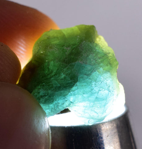 17 Carats GRANDIDIERITE CRYSTALS BLUE Green Rare Madagascar Jewelry Facet P275