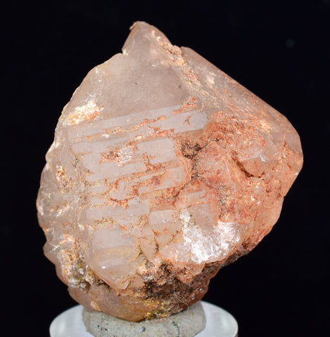3.6cms NATURAL QUARTZ CRYSTAL Cathedral Hematite Mineral Specimen Q380