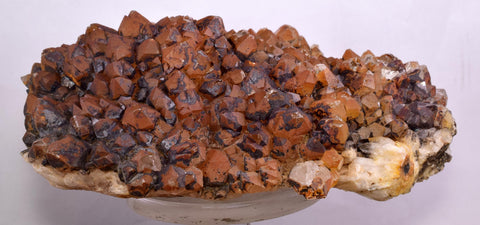 16cms NATURAL QUARTZ CRYSTAL Hematite Mineral Specimen Q382