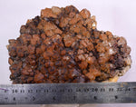 16cms NATURAL QUARTZ CRYSTAL Hematite Mineral Specimen Q382