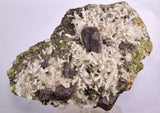 17cms BOURNONITE CRYSTAL QUARTZ Epidote Mineral Specimen I226