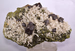 17cms BOURNONITE CRYSTAL QUARTZ Epidote Mineral Specimen I226