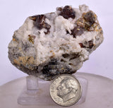 5.7cms SPHALERITE BARITE QUARTZ Gem Peru Crystals Manuelita Mine Morococha Display or To Cut It Facet Grade Collector M253