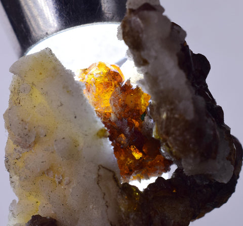 3.9cms SPHALERITE BARITE QUARTZ Gem Peru Crystals Manuelita Mine Morococha Display or To Cut It Facet Grade Collector M254