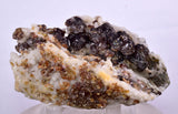7.7cms SPHALERITE BARITE QUARTZ Gem Peru Crystals Manuelita Mine Morococha Display or To Cut It Facet Grade Collector M257